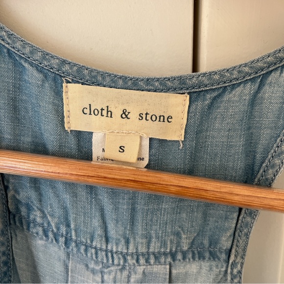 Cloth & Stone denim chambray jumpsuit - Picture 8 of 9